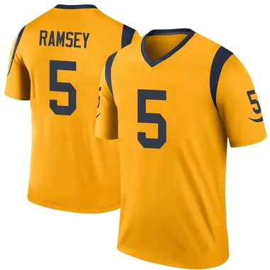 Youth Jalen Ramsey Los Angeles Rams Jalen ey Color Rush Jersey - Legend Gold