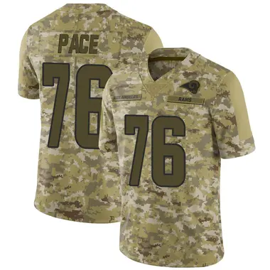 Youth Orlando Pace Los Angeles Rams 2018 Salute to Service Jersey - Limited Camo